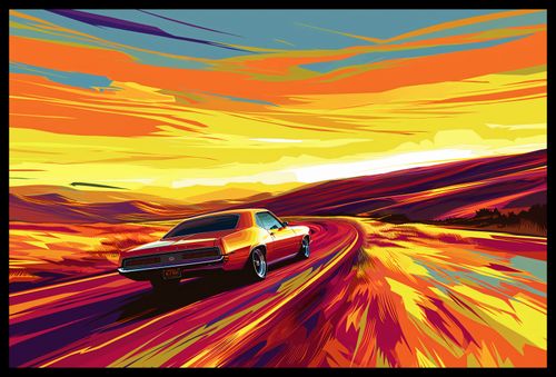 Plakat 60x40cm Pędź Przed Siebie na Arena.pl