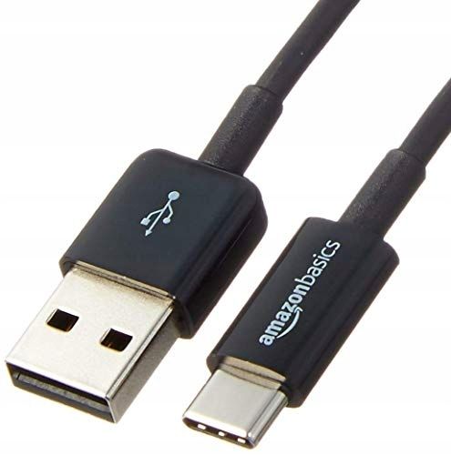 AmazonBasics L6LUC011-CS-R kabel USB 1,8 m USB C USB A Męska Czarny na Arena.pl