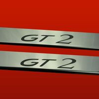 Listwa progowa PORSCHE 911 996 GT2 Stal nierdzewna 304 połysk 2szt