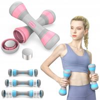 Hantle Ciężarki Regulowane Hantelki Fitness 2x2kg Do Ćwiczeń Dla Kobiet 3w1