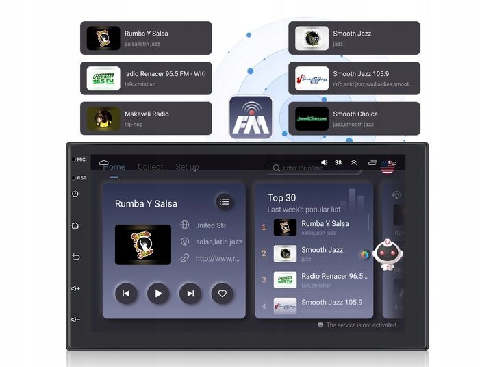 RADIO SAMOCHODOWE 2 DIN ANDROID AUTO CARPLAY 4GB/64GB ANDROID 13 RDS DSP zdjęcie 4