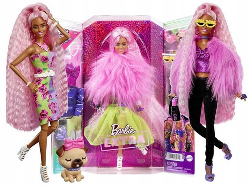 LALKA BARBIE EXTRA zestaw LALKA UBRANKA PIESEK na Arena.pl