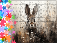 Puzzle tradycyjne Zwierzęta - Królik