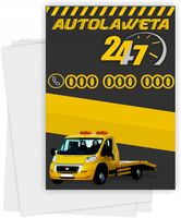 ulotki A6 reklamowe firmowe 5000 szt różne wzory AUTO LAWETA
