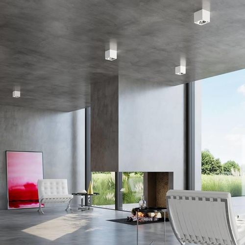 Spot LAMPA sufitowa SL.0698 metalowa OPRAWA kwadratowy downlight natynkowy biały na Arena.pl