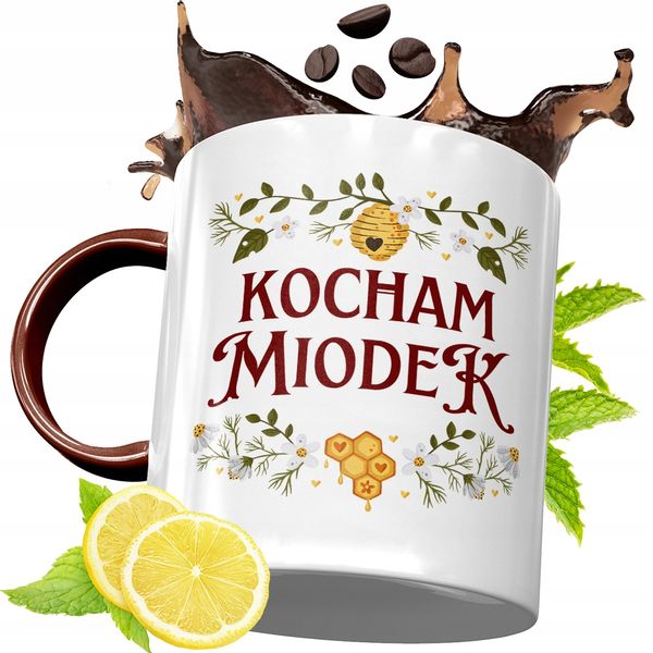 Kubek Bordowy Dla Pszczelarza Na Urodziny Prezent Z Nadrukiem Ze Zdjęciem zdjęcie 1