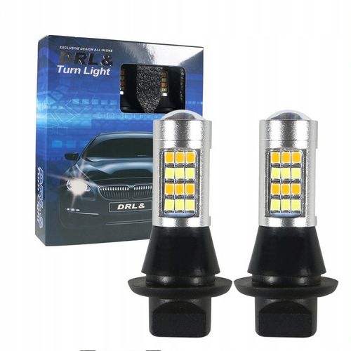 2W1 Światła DZIENNE I KIERUNKOWSKAZY LED DRL PY21W na Arena.pl