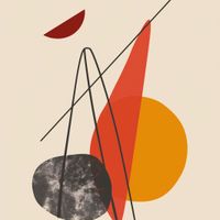 Plakat 90x90cm Harmonijna Forma