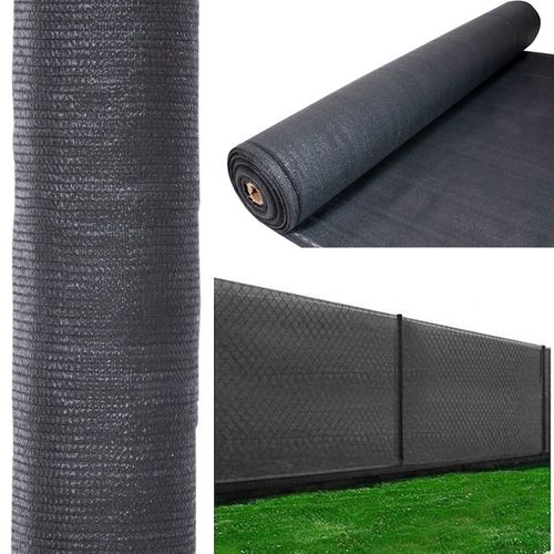 SIATKA CENIUJĄCA NA PŁOT 1,5X25M MASKUJĄCA GRAFIT na Arena.pl