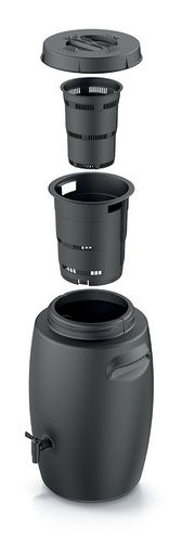 Zbiornik na nawóz ogrodowy COMBIOLIQ 55 l. z kranikiem, Czarny na Arena.pl