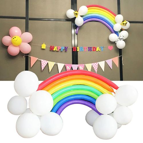 Balony do modelowania tęcza chmury kolorowe na Arena.pl