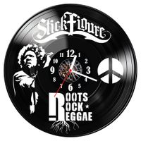 Zegar ścienny z płyty winylowej Stick Figure 1859.14