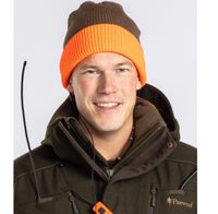 Czapka zimowa Smaland Reversible Hunters Pinewood orange + green wełna 1165