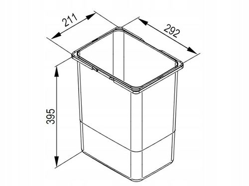 Kosz na śmieci PRAKTIKO 60cm 2x20L segregator sortownik do szuflady na Arena.pl