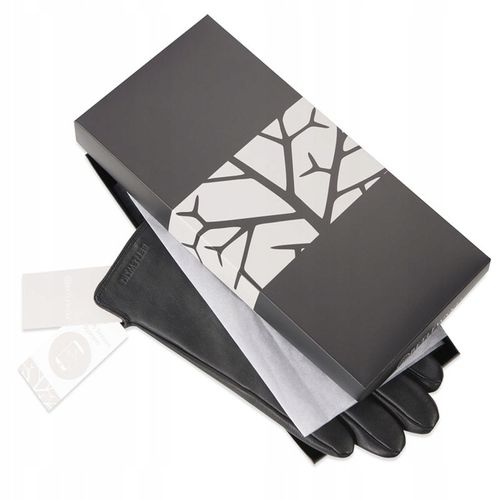 BETLEWSKI Rękawiczki skórzane męskie do smartfona dotykowe markowe skóra XL na Arena.pl