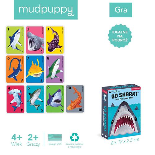 Mudpuppy Gra karciana Go Shark! 4+ na Arena.pl
