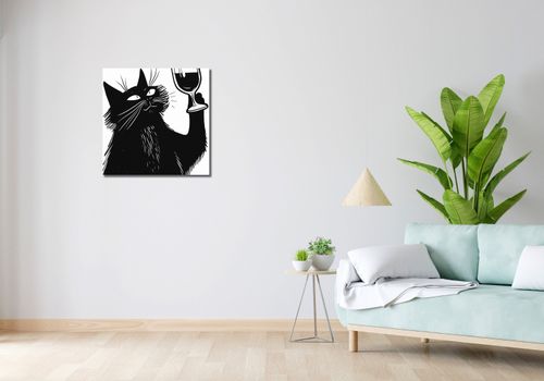 Obraz 60x60cm Koci Wirtuoz na Arena.pl