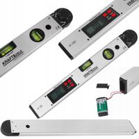 Kątomierz elektroniczny z poziomnicą lcd 400 mm karf&dele KD3561