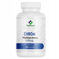 Chromium CHROM (Pikolinian chromu) odchudzanie metabolizm 120 tab. 8000 µg