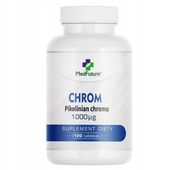 Chromium CHROM (Pikolinian chromu) odchudzanie metabolizm 120 tab. 8000 µg