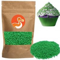 POSYPKA MACZKI CUKROWE ZIELONE DEKORACJA NA TORT URODZINOWY 50G