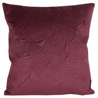 POSZEWKA WYTŁACZANA VELVET WELUR 45X45 CM BORDOWA