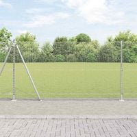 Słupek ogrodzeniowy. Srebrny 25 x 1,2 m (siatka 13 mm) Stal