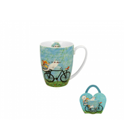 KUBEK DUO KOT KOTY ROWER NA PREZENT 360 ML