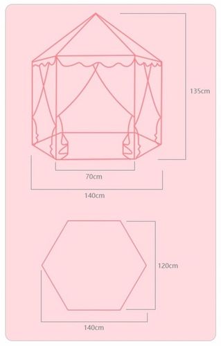 NAMIOT DOMEK DLA DZIECI KSIĘŻNICZKI PAŁAC ZAMEK DO OGRODU DOMU na Arena.pl