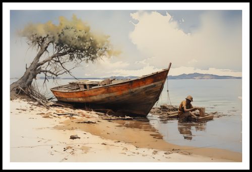 Plakat 91,5x60cm Spokój Przybrzeża na Arena.pl
