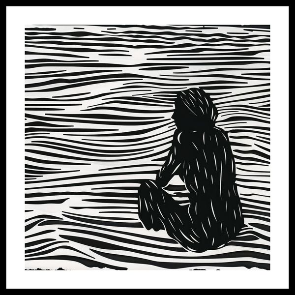 Plakat 60x60cm Złożone Fluidalne Linie zdjęcie 3