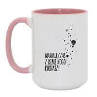 Duży Biało-Różowy 450 ml