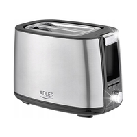 Toster Adler AD 3214 900W Rozmrażanie Podgrzewanie Ruszt na bułki