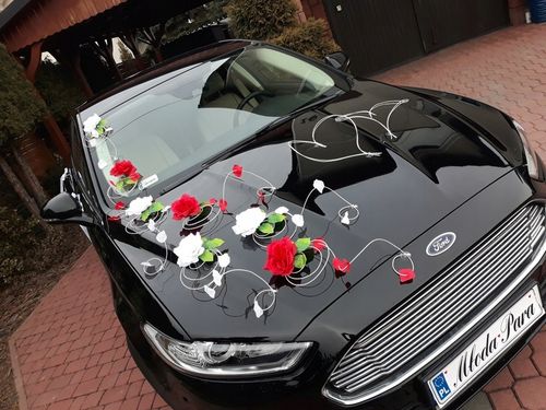 Dekoracja samochodu ozdoby na auto do ślubu płatki na Arena.pl