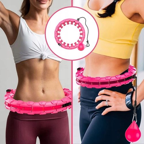 HULA HOP Z OBCIĄŻENIEM ODCHUDZAJĄCE KOŁO Z WYPUSTKAMI MASAŻER OBCIĄŻNIK na Arena.pl