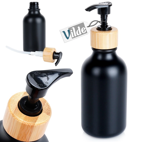 Dozownik do mydła czarny 300 ml zdjęcie 8