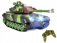 ZDALNIE STEROWANY CZOŁG DLA DZIECI DŹWIĘK LED ZABAWKA NA PILOT + ŻOŁNIERZ