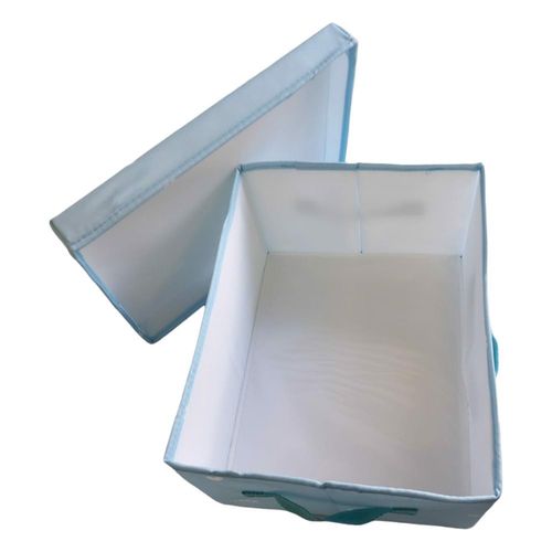 Pudełko do składane z pokrywką 34x28x28 niebieskie na Arena.pl