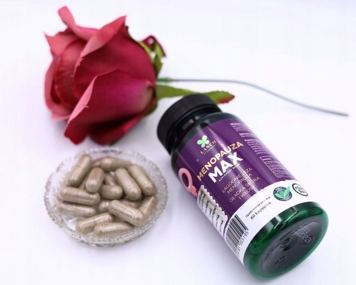 MENOPAUZA MAX PREMIUM dla dojrzałych kobiet Czerwona koniczyna Lanco 60kaps zdjęcie 6