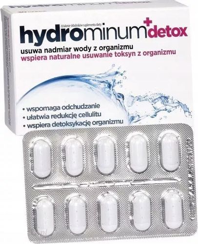 Hydrominum + Detox 30 tabletek USUWANIE TOKSYN na Arena.pl