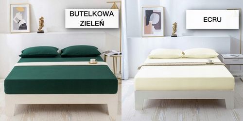 PRZEŚCIERADŁO BAWEŁNIANE Z GUMKĄ 200x220 PREMIUM RÓŻNE KOLORY SUPER JAKOŚĆ na Arena.pl