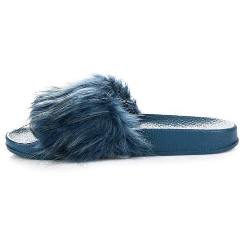 Niebieskie Klapki Fluffy r.41 na Arena.pl