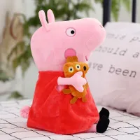 MASKOTKA ŚWINKA PEPA PRZYTULANKA PLUSZOWA PLUSZAK MIŚ GRAJĄCA PO POLSKU27cm