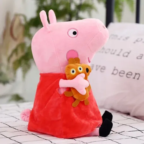 MASKOTKA ŚWINKA PEPA PRZYTULANKA PLUSZOWA PLUSZAK MIŚ GRAJĄCA PO POLSKU27cm na Arena.pl