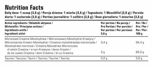 7Nutrition - Creatine Monohydrate - 500 g - naturalny na Arena.pl