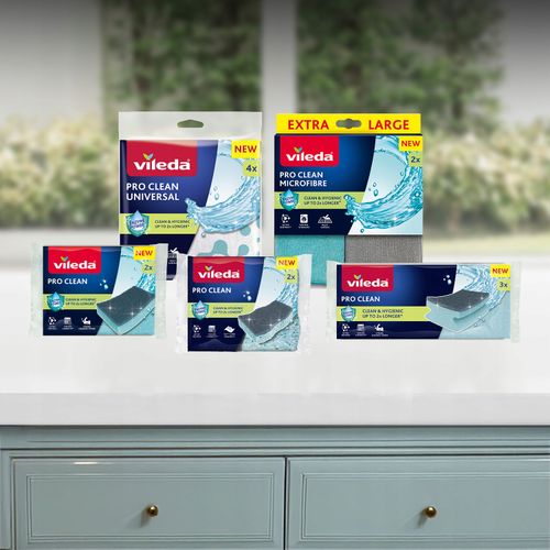 Zmywak profilowany z enzymami Vileda Pro Clean 3 szt. na Arena.pl
