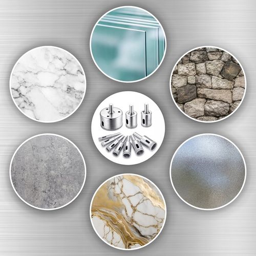 WZMOCNIONE OTWORNICE DIAMENTOWE DO GRESU PŁYTEK GLAZURY SZKŁA 10szt na Arena.pl