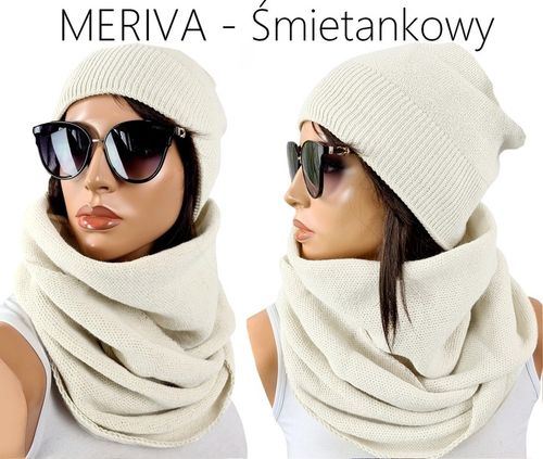 POLSKI KOMPLET CZAPKA + DUŻY KOMIN CIEPŁY - KOLORY na Arena.pl
