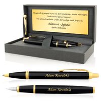 Zestaw DŁUGOPIS I PIÓRO Parker z grawerem prezent dla niego