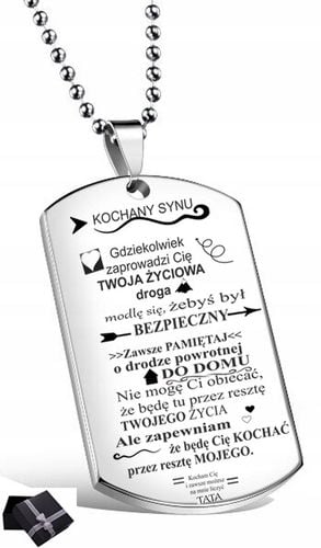 NASZYJNIK DLA SYNA NIEŚMIERTELNIK OD TATY GRAWER na Arena.pl
